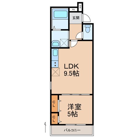 フジパレス吹屋町EASTの物件間取画像